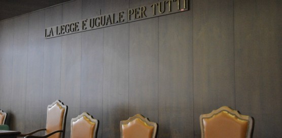 Giustizia: aula del Tribunale di Aosta
