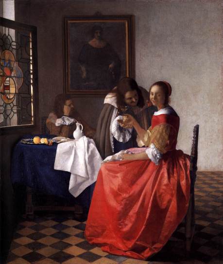 Vermeer Signora e due signori